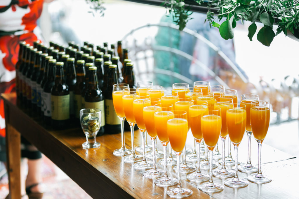 wedding mimosas