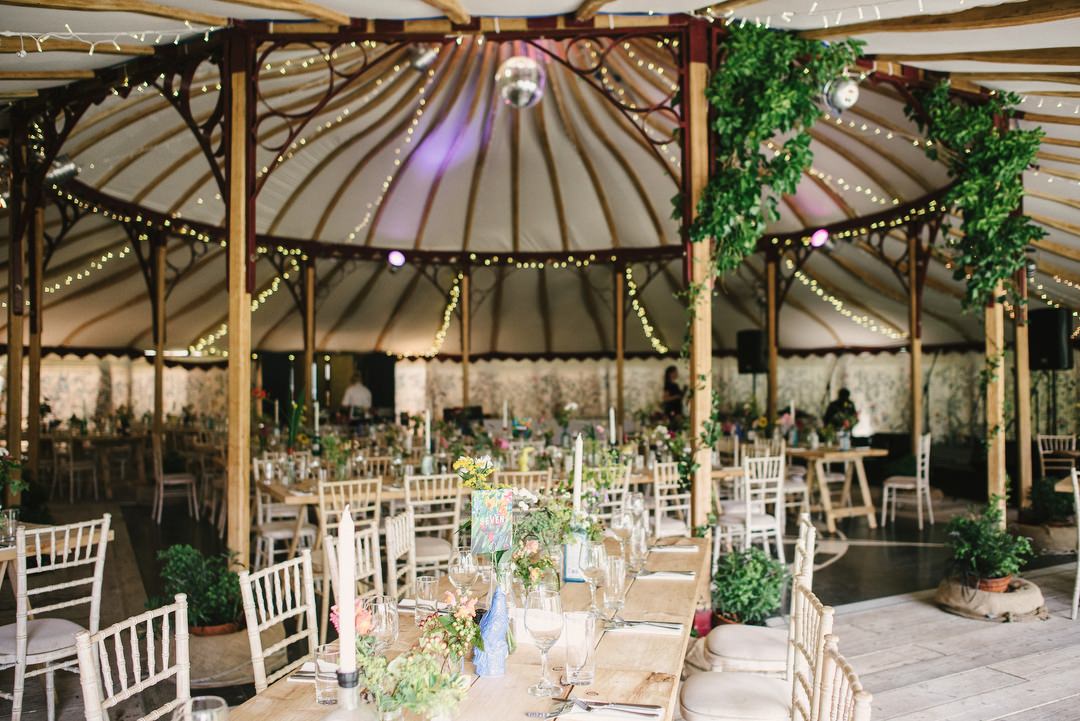 wedding tent decor