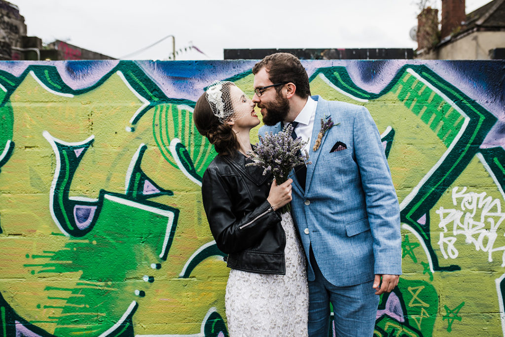 The Bernard Shaw wedding, cool wedding venues Dublin, cool wedding portraits Dublin