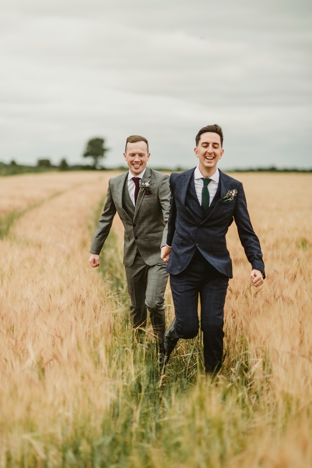 same sex wedding styling, groom style, stylish groomswear, same sex couple styling