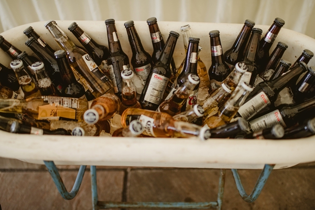 wedding beer bath