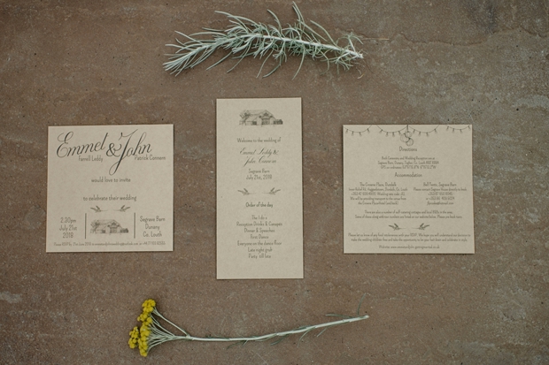 chic wedding stationery