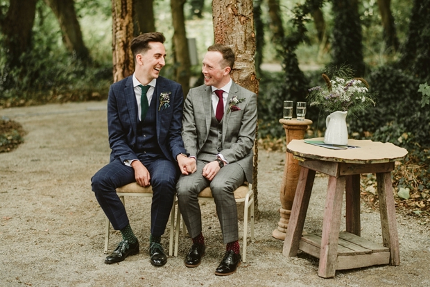 same sex wedding styling, groom style, stylish groomswear, same sex couple styling