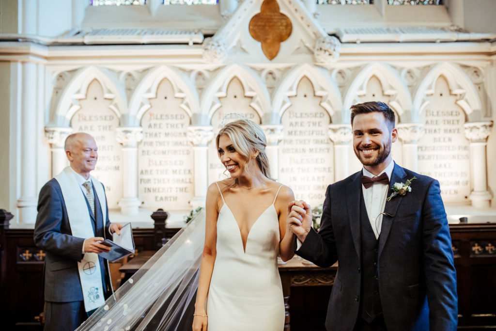 bridal headpiece, Stylish and cool Dublin City Wedding Fallon and Byrne wedding by Olga Hogan Photography (2)