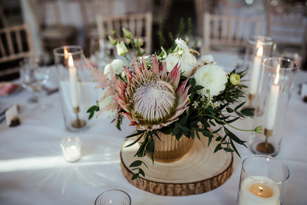 cool, rustic wedding centrepieces, Stylish and cool Dublin City Wedding Fallon and Byrne wedding by Olga Hogan Photography (2)