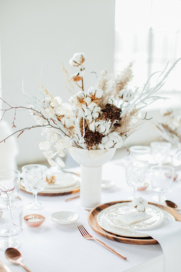 Dried Wedding Flower Inspiration | onefabday.com