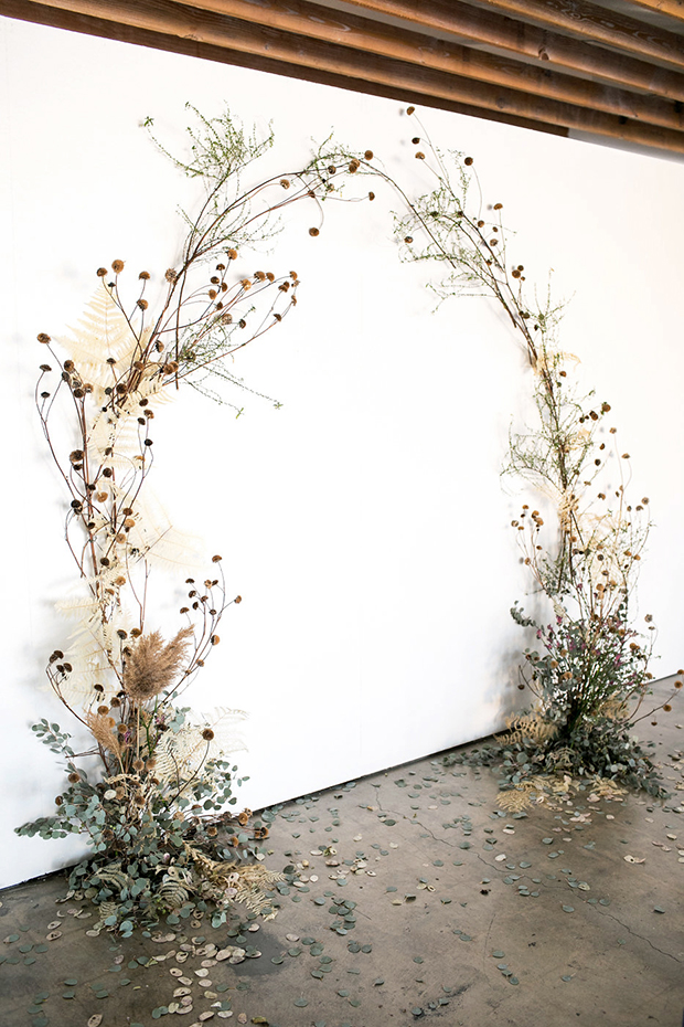 Dried Wedding Flower Inspiration | onefabday.com