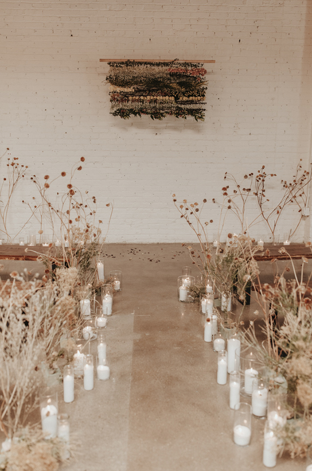 Dried Wedding Flower Inspiration | onefabday.com