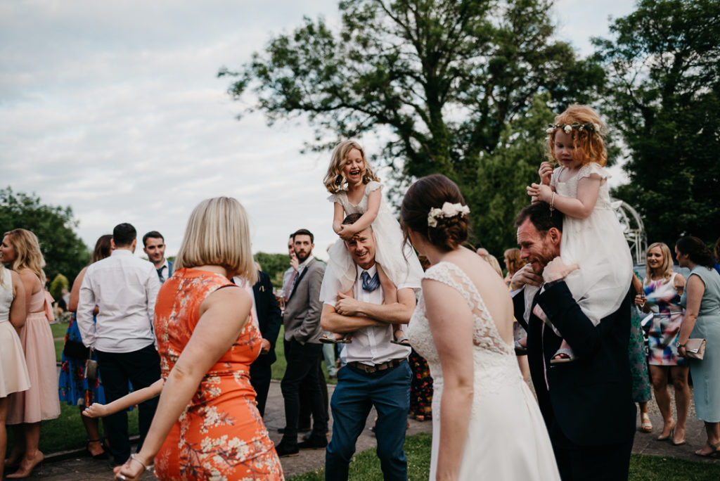 outdoor wedding first dance, Garden Party wedding in Broadway Country House in Wales by Elaine Williams Photography (91)