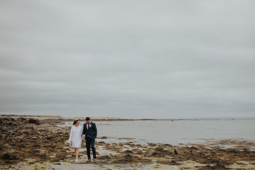 Irish beach wedding, Connemara wedding photographs