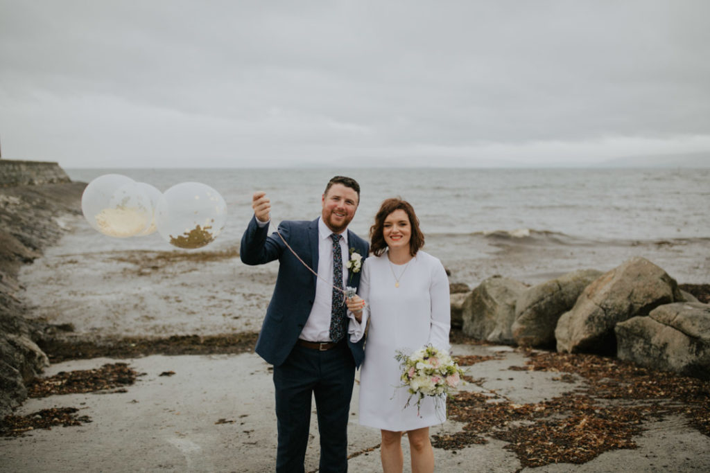 Irish beach wedding