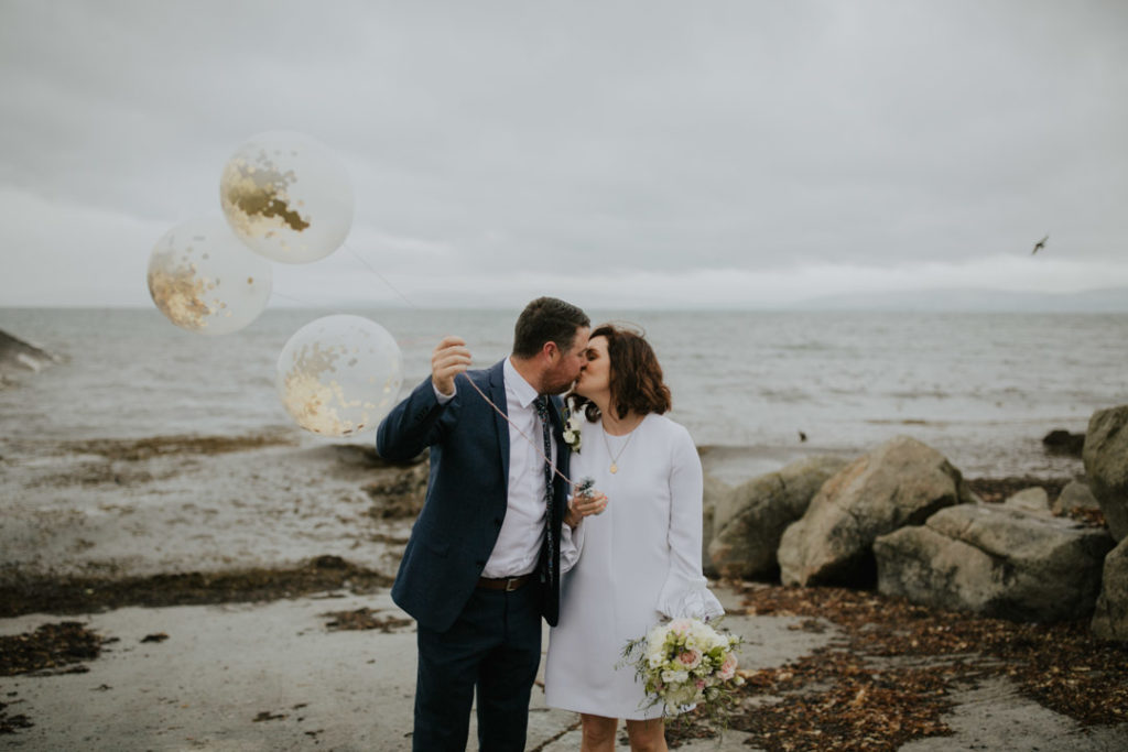 Irish beach wedding