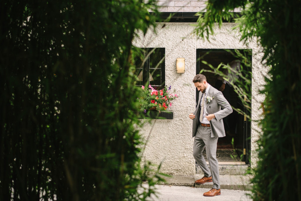 double breasted pinstripe wedding suit