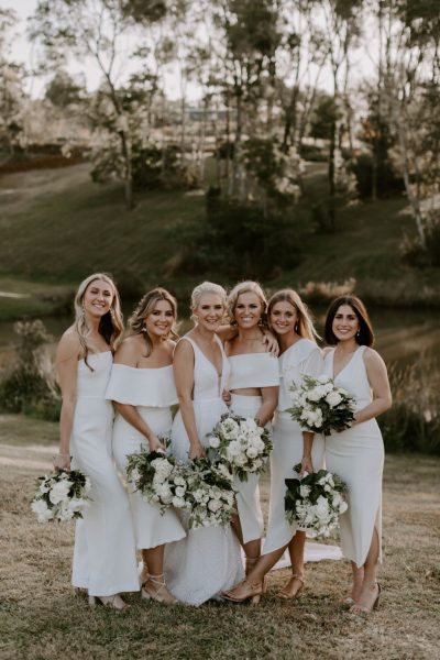 White Bridesmaid Dresses | One Fab Day