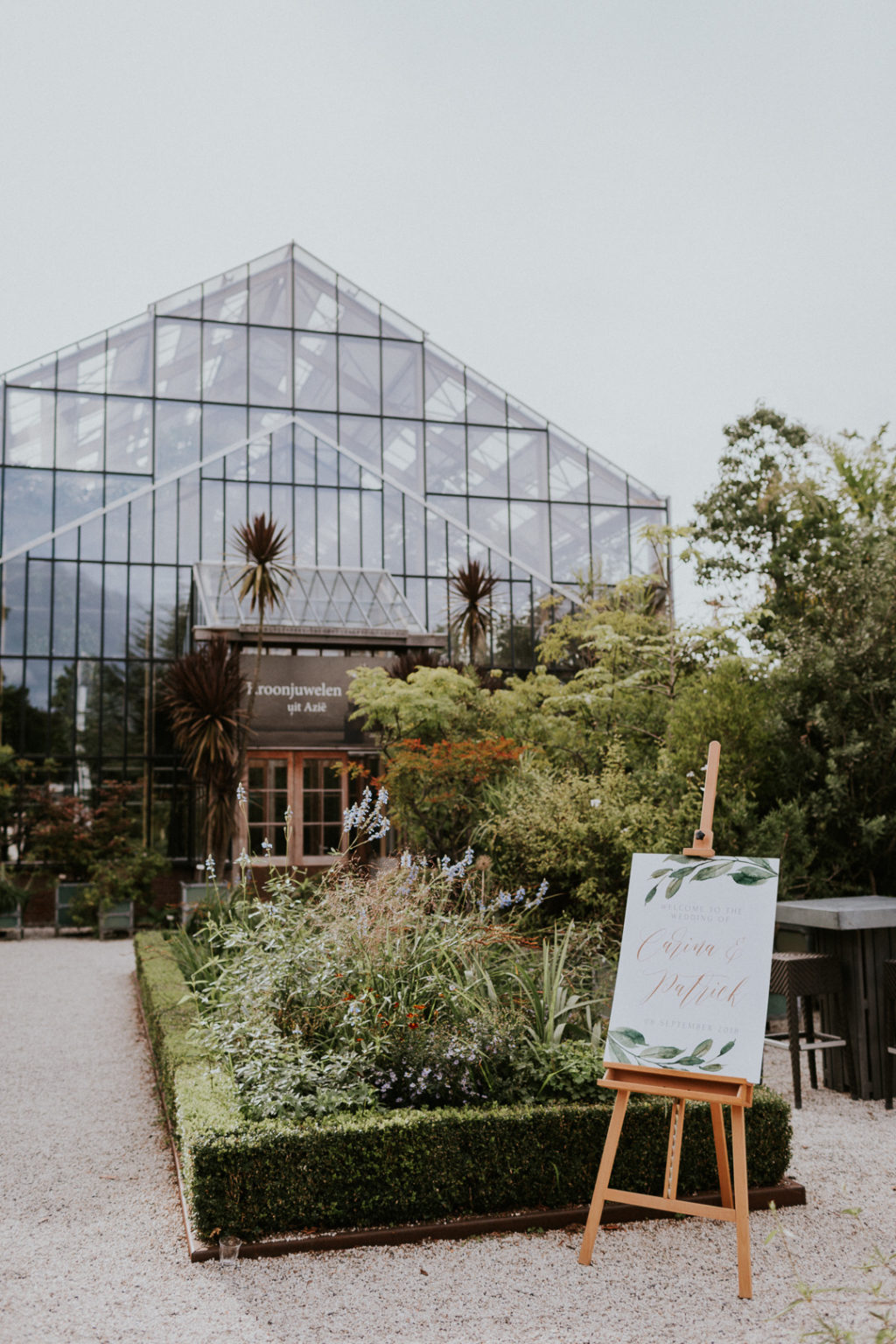 Leiden Botanical Gardens wedding The Netherlands