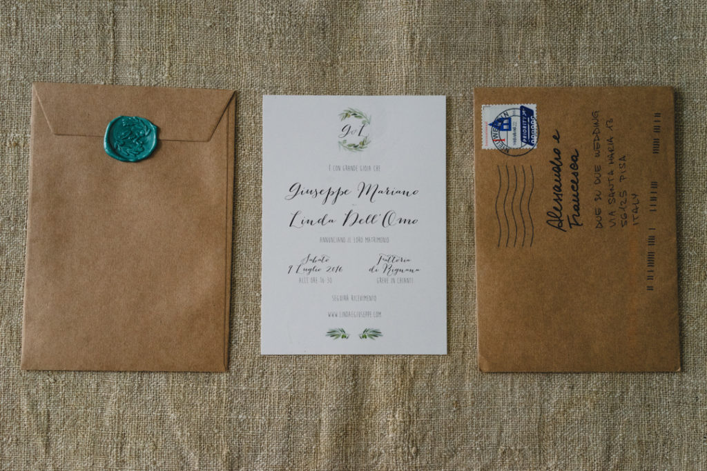 rustic, elegant wedding stationery