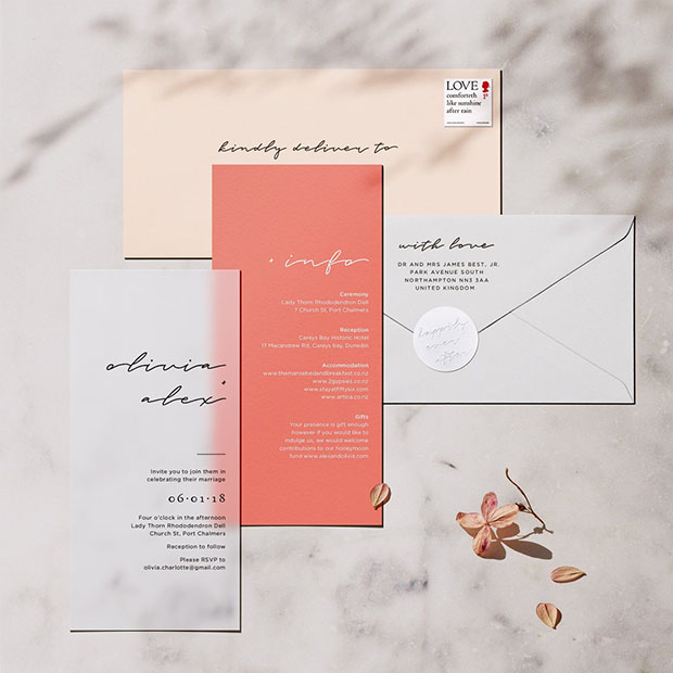 Wedding Stationery Trend: Vellum Wedding Invitations | One Fab Day