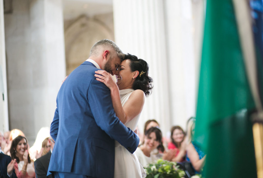 elegant wedding in dublin city hall