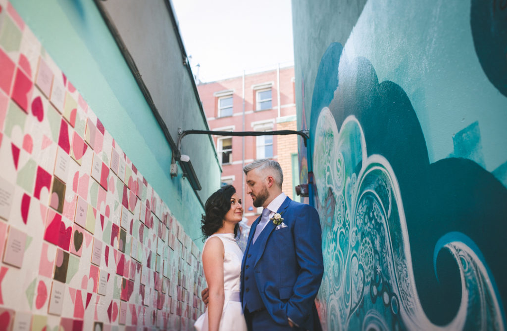 dublin city wedding portraits cool spots