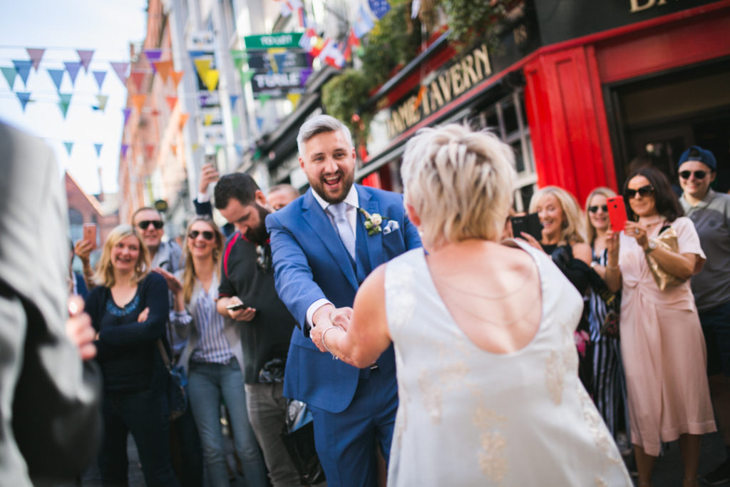 dublin city wedding dame lane the stag's head