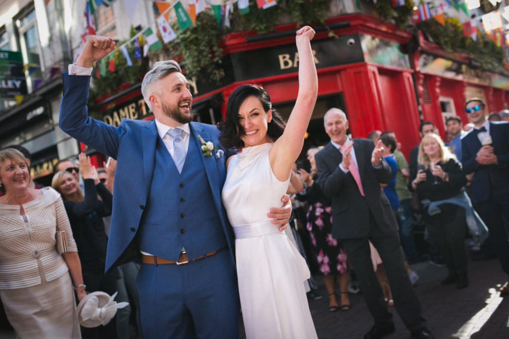 dublin city wedding dame lane the stag's head