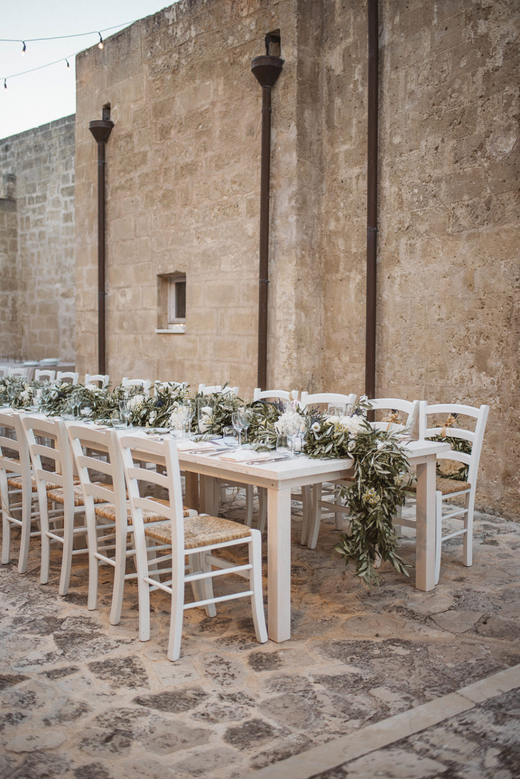 rustic wedding decor italy