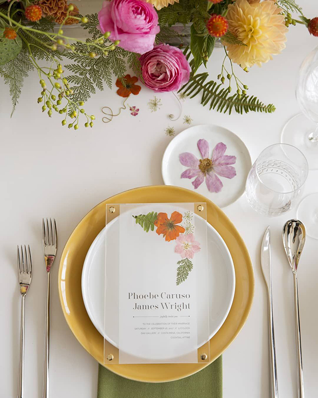 Pressed Flower Wedding Ideas | One Fab Day