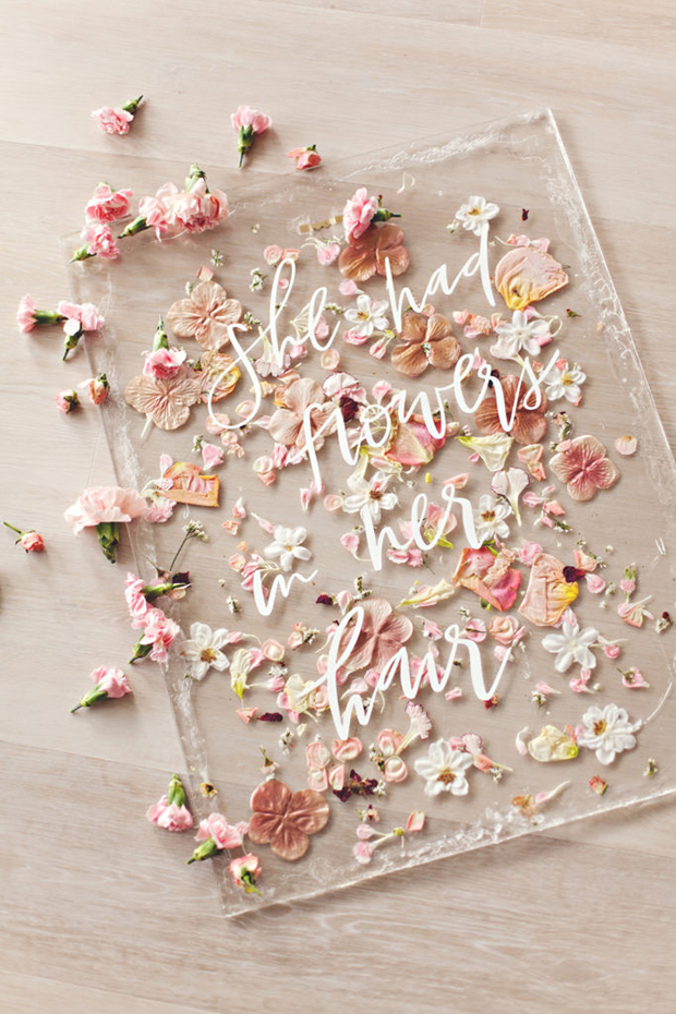 Pressed Flower Wedding Ideas | One Fab Day