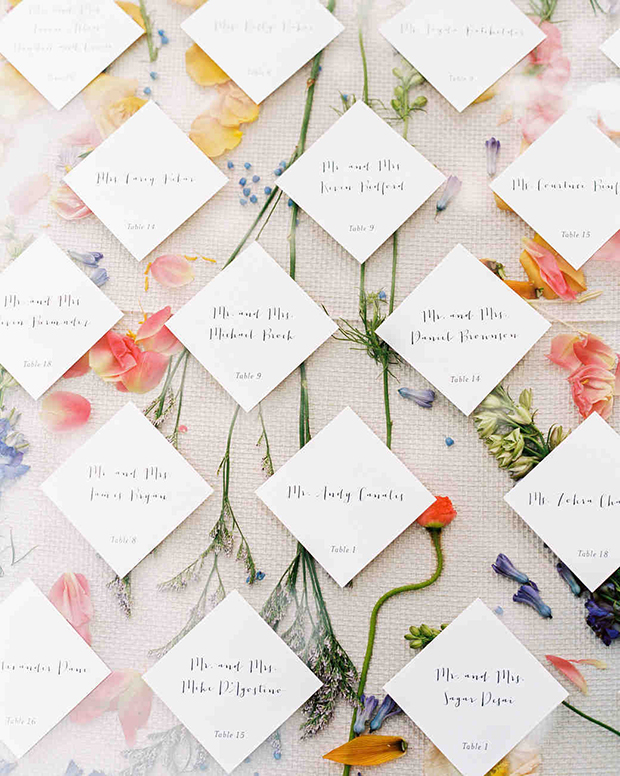 Pressed Flower Wedding Ideas | One Fab Day