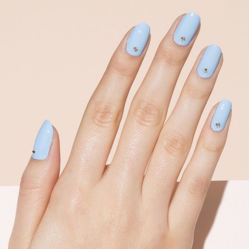 Something blue wedding nails | One Fab Day