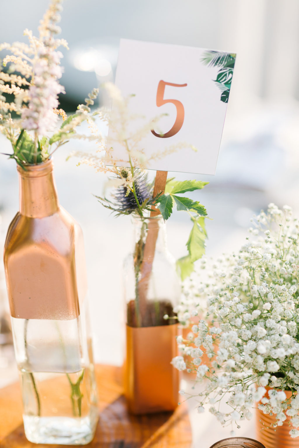 copper wedding decor