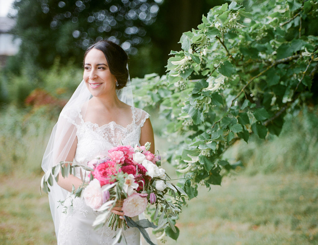 colourful wedding flowers,rustic pink and purple wedding flowers