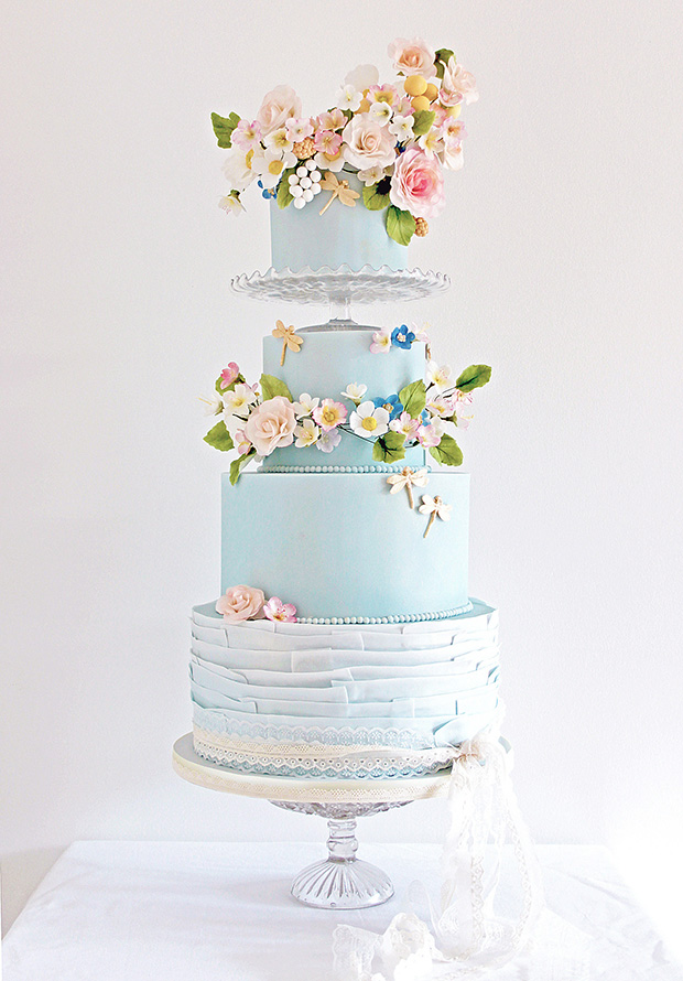 Vintage Style Wedding Cakes | See more at Onefabday.com