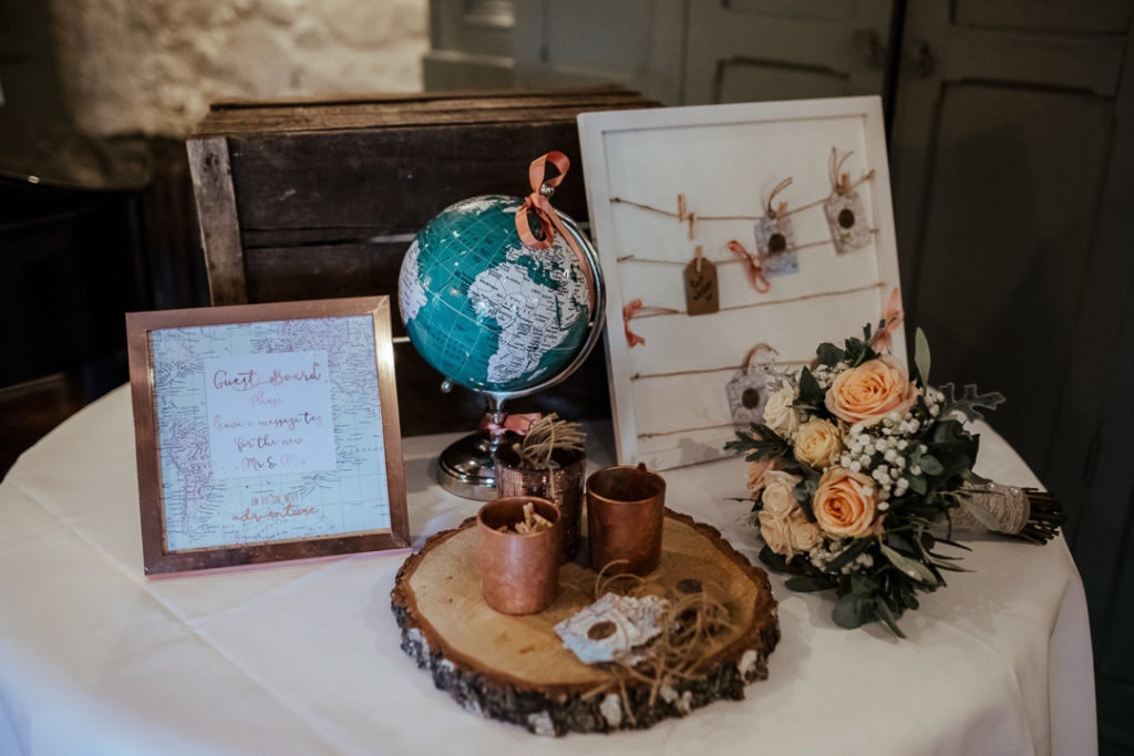 rust wedding guestbook wedding