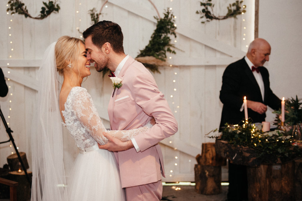 Pretty pink Cloughjordan House wedding