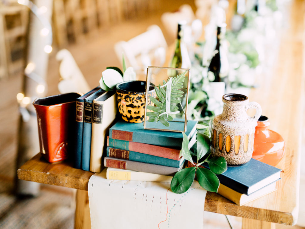 book wedding decor