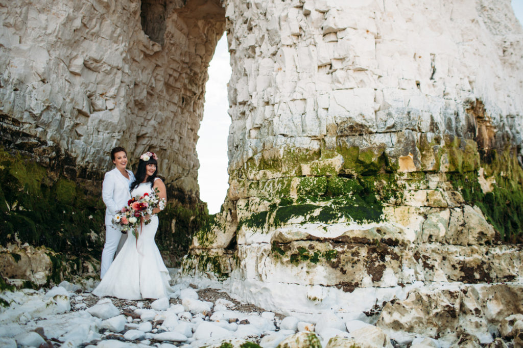 Beach wedding in Margate UK by Joanna Bongard 