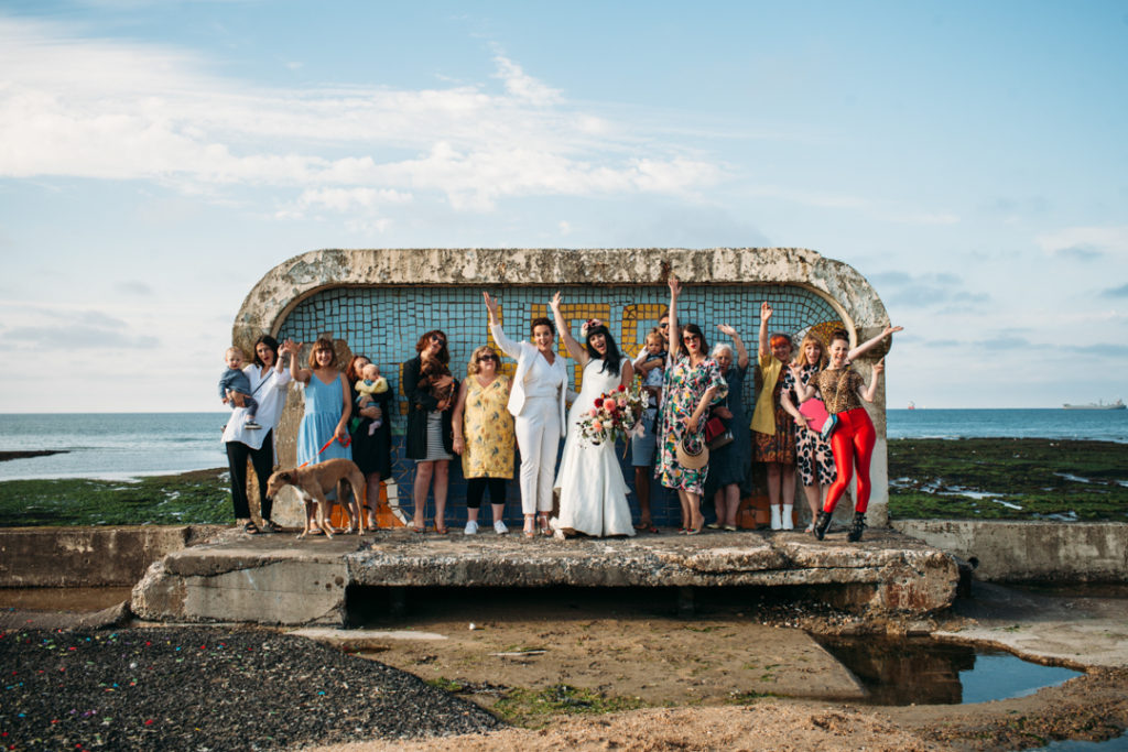 Beach wedding in Margate UK by Joanna Bongard 