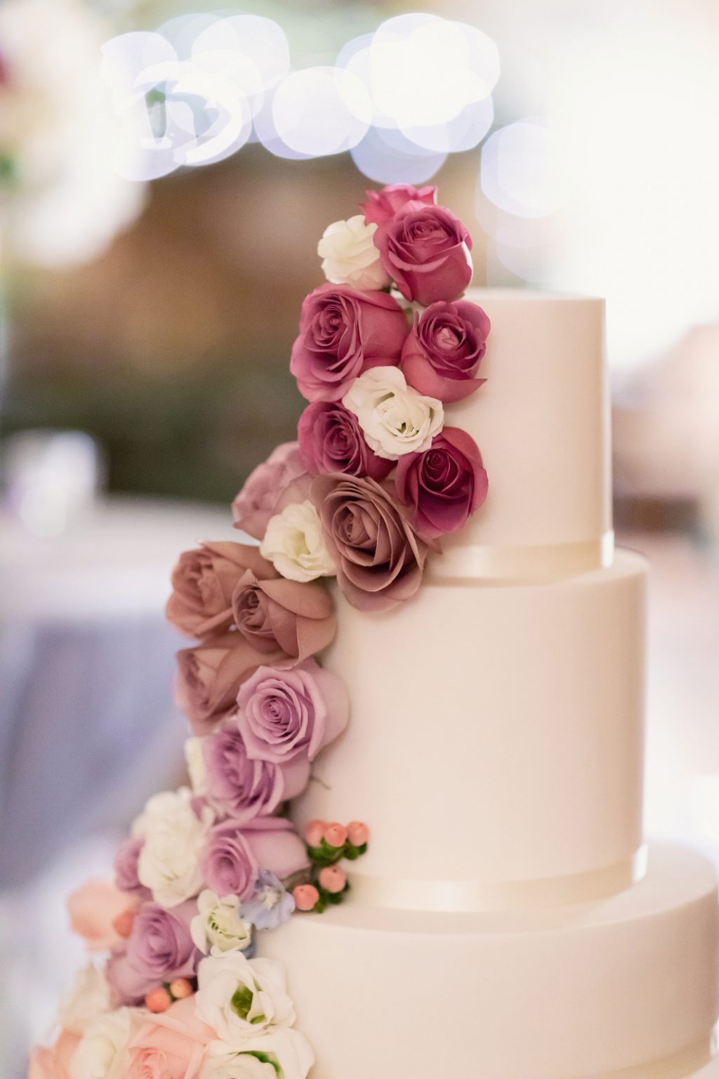 rose wedding cake, elegant, fairytale wedding cake