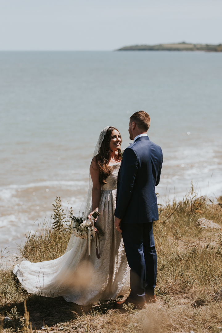 seaside wedding portraits, wedding portraits wexford