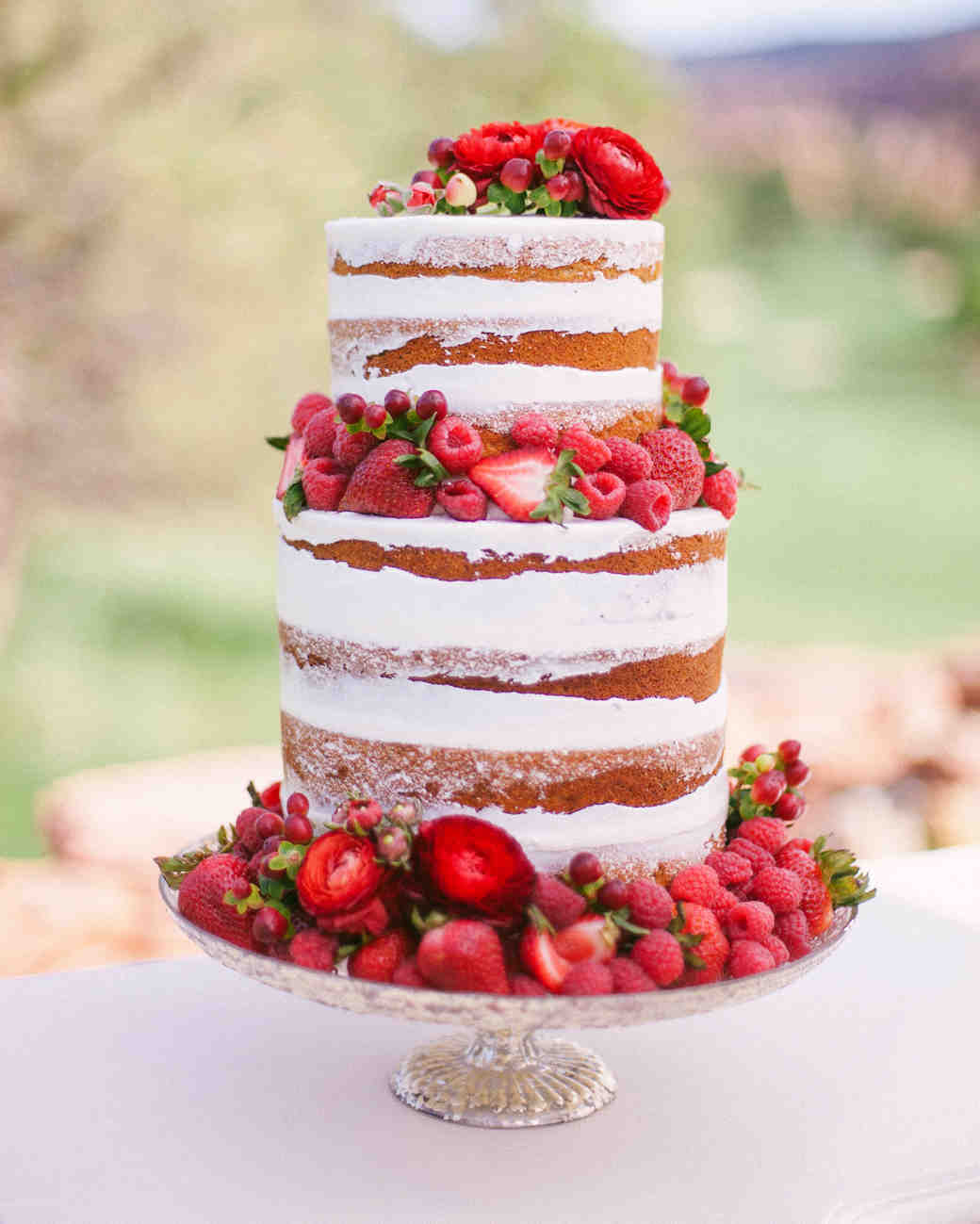 Summer Berry Wedding Cakes | One Fab Day