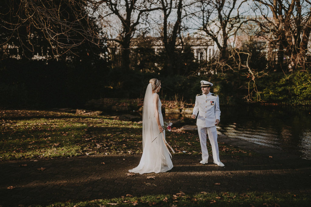 Vera Wang wedding dress, st stephen's green wedding portraits