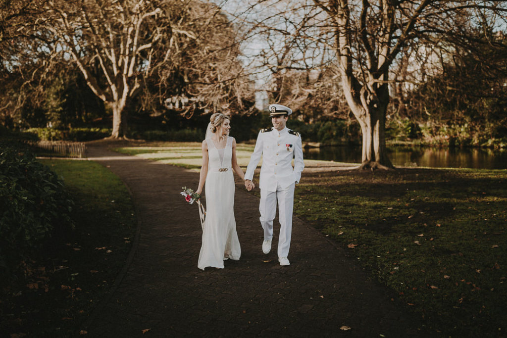 Vera Wang wedding dress, st stephen's green wedding portraits