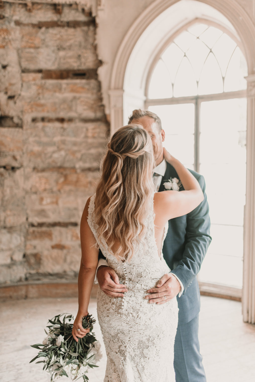 Pronovias wedding dress, Brinkburn Priory wedding