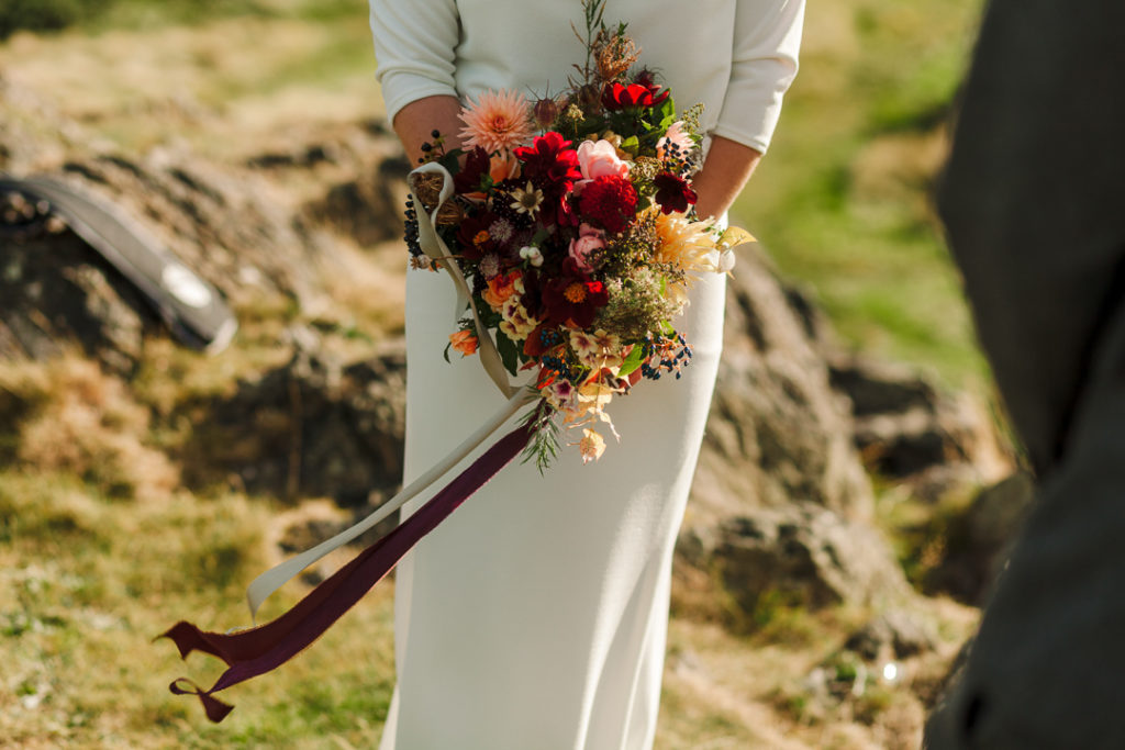 wedding at Haggis Knowe, Holyrood Park, Edinburgh