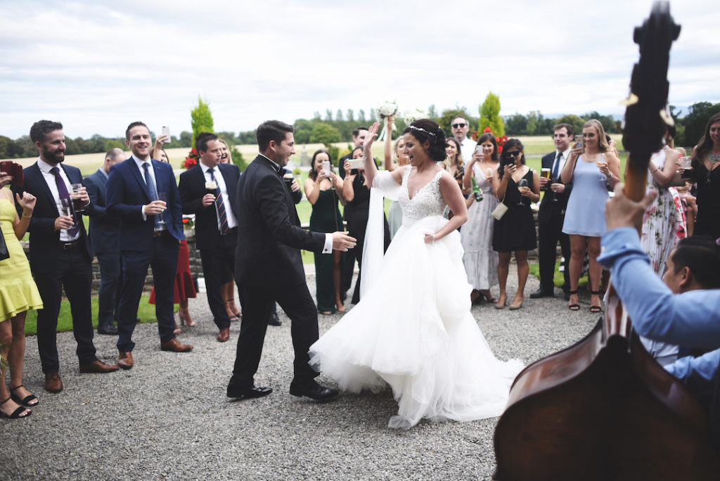 outdoor wedding dance