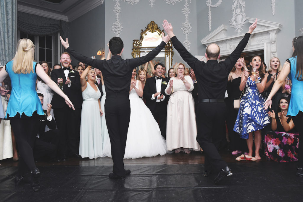 Irish dancing performance wedding