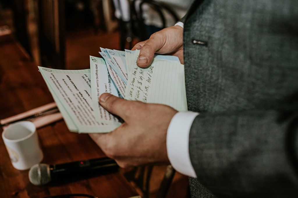 wedding speech notes