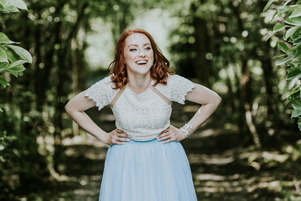 blue wedding dress, blue wedding cape, wedding cape