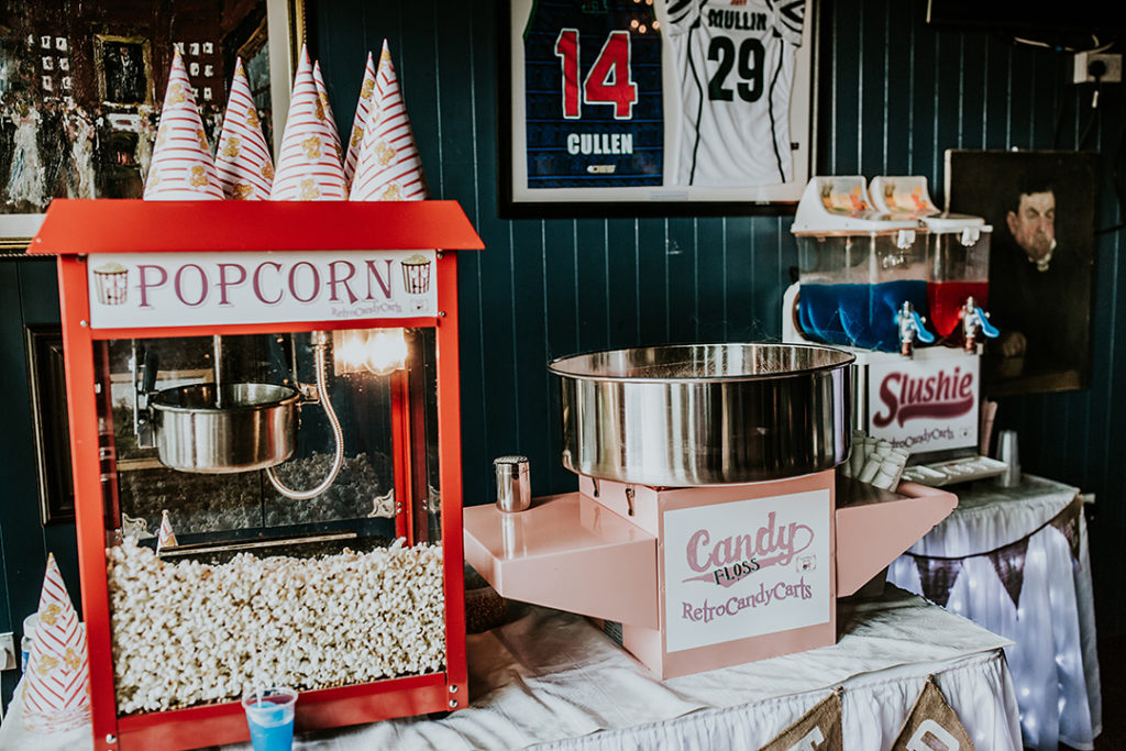 wedding popcorn bar